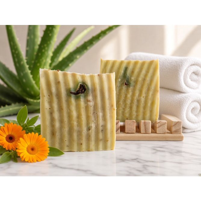 Jabón de Aloe Vera y Caléndula