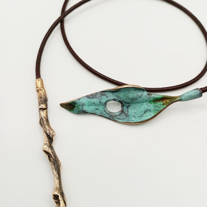 Handcrafted Branch Tie Holder Pendant 2