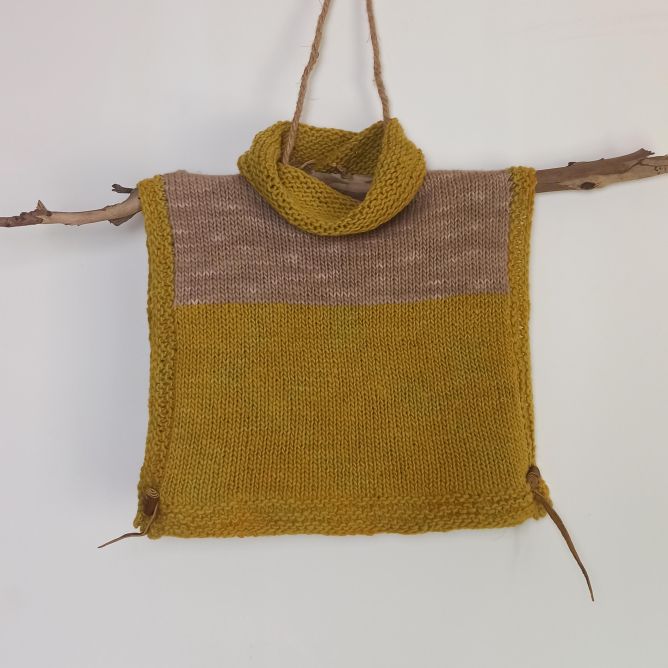 100% merino wool bib vest