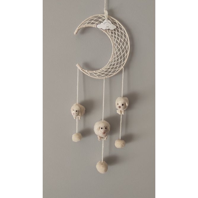 Dreamcatcher with dreamy little sheep
