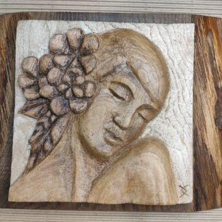 Relieve en madera Gaia