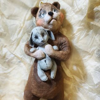 Bear with hare