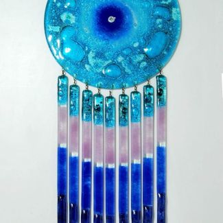 KUM Bleu - Attrape-rêves en verre fait main