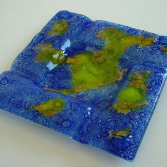 Cendrier/porte-bougie artisanal MARS