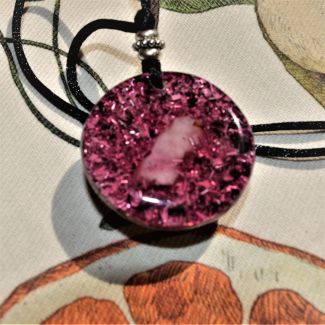 Orgonita colgante fucsia