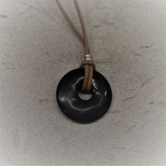Colgante donut de Shungita