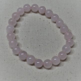 Pulsera de cuarzo rosa