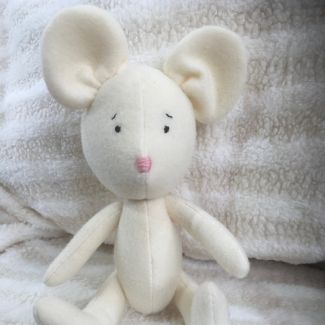 Handmade White Mouse