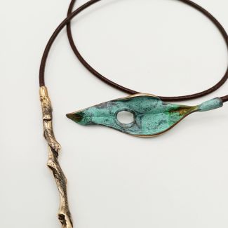 Handcrafted Branch Tie Holder Pendant