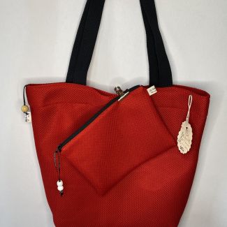 Designer Maxi Bag with Matching Toiletry Bag