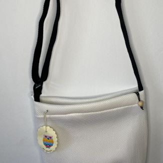 Handmade Bag Made of Plain 3D Fabric in White