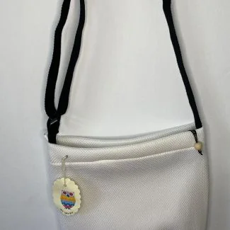 Sac fait main en tissu 3D uni blanc