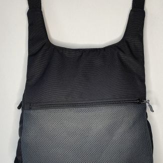 Adjustable backpack, black and dark gray