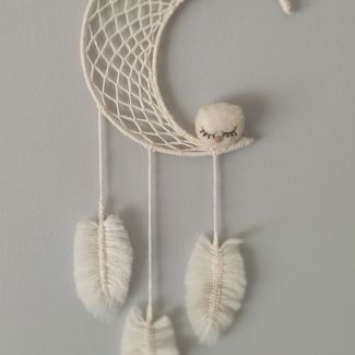 Atrapasueños Luna y buho