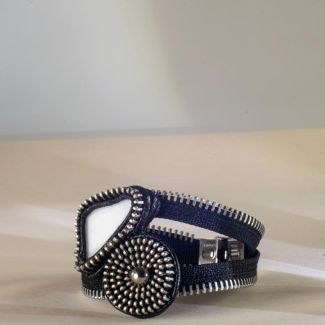 pulsera  blanca     original de ceramica reciclada