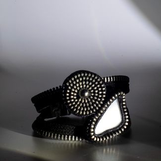 pulsera  blanca     original de ceramica reciclada 5