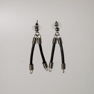 Pendientes largos,pendientes originales,pendientes de muelles y cuero.