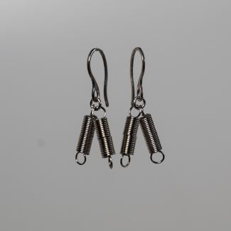 pendientes largos,pendientes originales,pendientes color plata, pendientes acero largos,pendientes muelles,