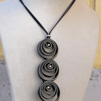 Collar espirales de cremalleras