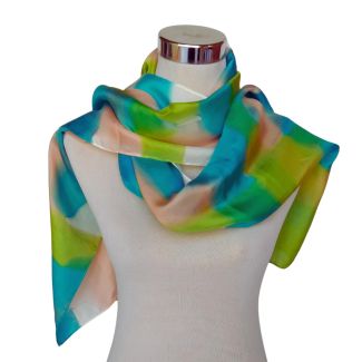 Bufanda ligera de seda Ocean Mist