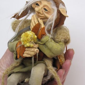 Duendes del bosque, Seres elementales, Ooak Fantasy Art Doll, Hecho a mano, Duende, Seres magicos,