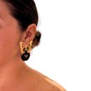 Pendientes Mariposa - resina ecológica platanera