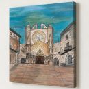 Cuadro acrílico sobre lienzo Catedral Tarragona