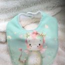 Personalized Handmade Green Dragon Bib