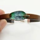 Handmade Adjustable Bronze Leaf Bracelet