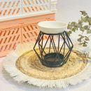 Quemador metálico | Modelo Geo negro