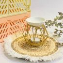 Quemador metálico | Modelo Geo dorado