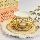 Quemador metálico | Modelo Geo XL dorado