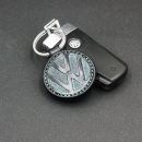 Llavero de piel personalizado W