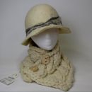 Cuello de lana merino tejido a mano | Bufanda cuello artesanal | Cuello cálido con botones de madera o fieltro | Neck warmer wool