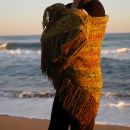 Chal de 100% lana teñido artesanalmente