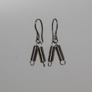 pendientes largos,pendientes originales,pendientes color plata, pendientes acero largos,pendientes muelles,