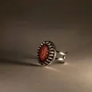 Anillo oval de cremallera con piedra volcanica 2