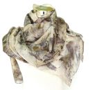 El sueño de los amantes de la botánica: bufanda de seda floral hecha a mano con hojas naturales