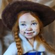 Handmade Doll: Girl with Hat and Flower 2