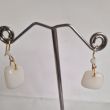 Boucles d'oreilles artisanales Cal - Cristal fondu et Bohème 2