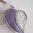 Handmade Violet Heart Necklace 5