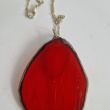 Colar Artesanal Amapola em Vidro Tiffany 2
