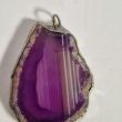 Pingente Artesanal de Ágata Violeta
