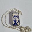 Handmade Pendant Branch Blu