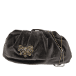 Pochette en velours faite main avec fermoir en strass 3
