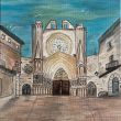 Acrylic painting on canvas Cathedral Tarragona 3
