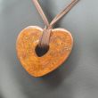 Pendentif cœur ouvert fait main, orgonite 3