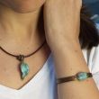 Handmade Adjustable Bronze Leaf Bracelet 5
