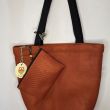 Designer Maxi Bag with Matching Toiletry Bag, Terracotta Color