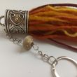 Wool tassel keychain | Handmade merino wool keychain | Boho bag charm | Handmade natural gift 17